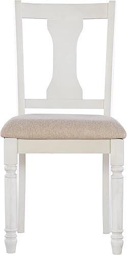 Miniatura 7 de Powell Juego de 2 sillas laterales de Willow, color blanco y marrón claro