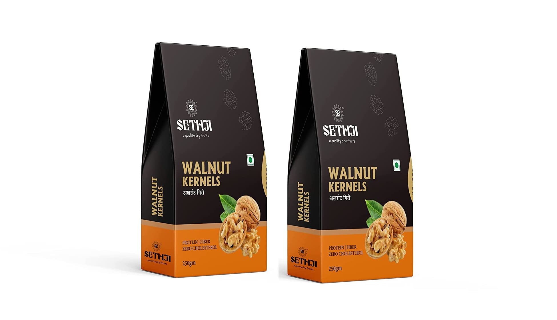 SETHJI Fresh and Delicious Quarter 3/4 Chilli Walnut Kernels, Extra Sweet | Walnuts without Shell | Chilli Akhrot Giri, Vaccum Pack | No bitter taste , Super White, New Crop-2022, (Pack of 2- 500g(250gm each) (B0B34VYKM4) Amazon Price History, Amazon Price Tracker
