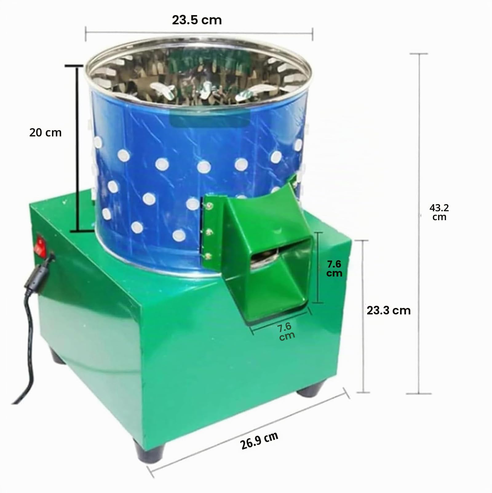 Máquina Desplumadora de Pollo Máquina Desplumadora de Aves de Corral Pluma Automática para Aves de Corral Pájaro Pato Pavo Codorniz Granja (Solo Pájaros Pequeños Como)