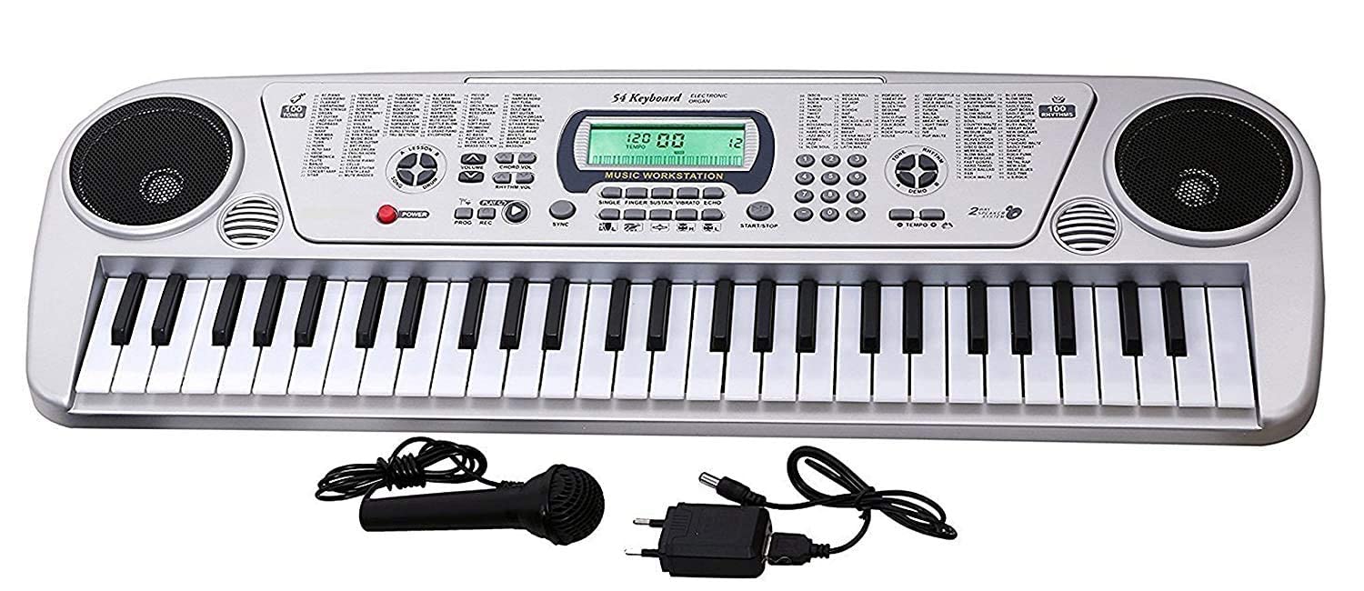 LUSI DDP World 54 Key Electronic Musical Piano Keyboard with LCD