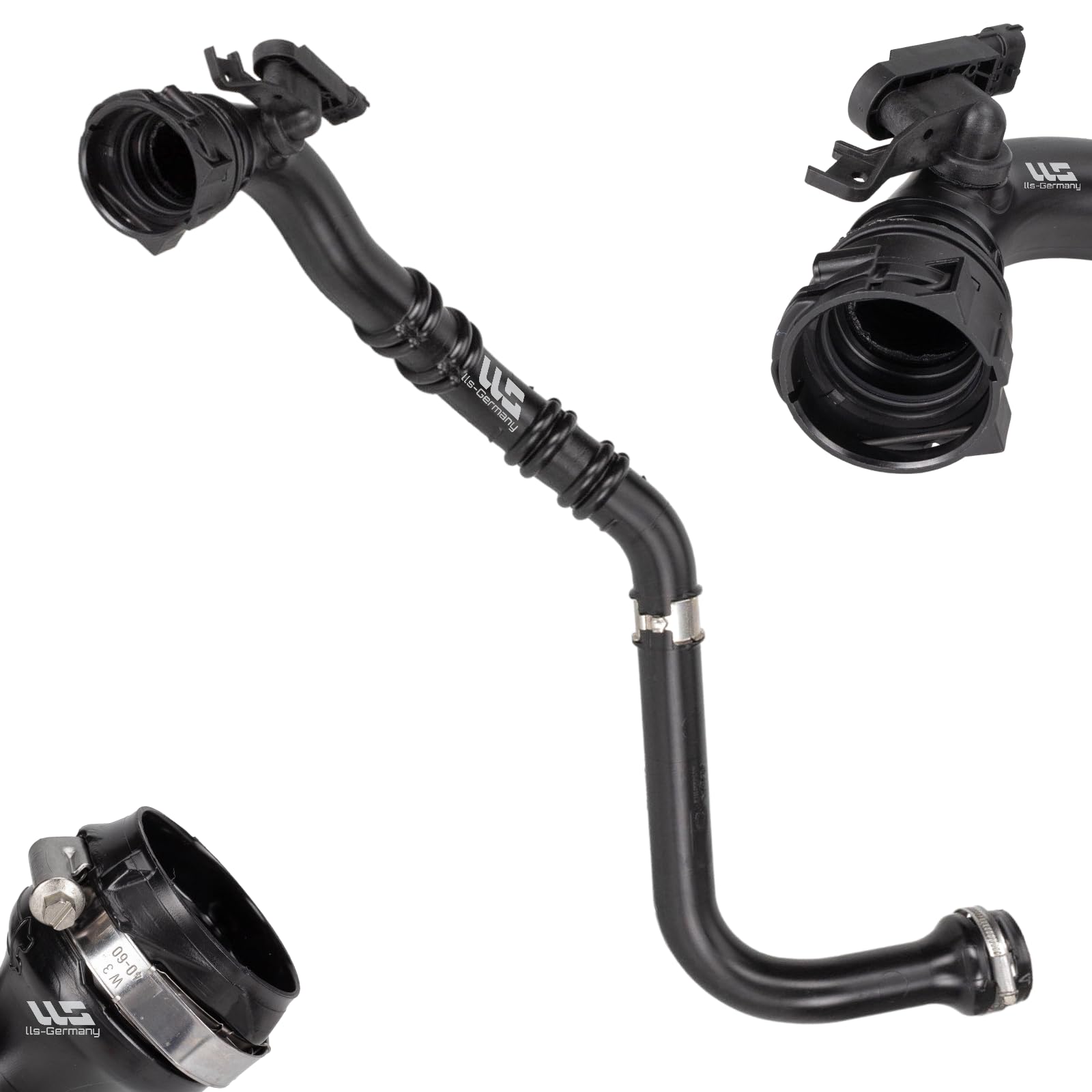 LLS-GERMANY Manguera de aire de carga, Manguitos Coche, compatible con Ren ault Kangoo, Grand Kangoo, Be Bop, Express, (KW0/1, FW0/1), 1.5 dCi, 8200688708