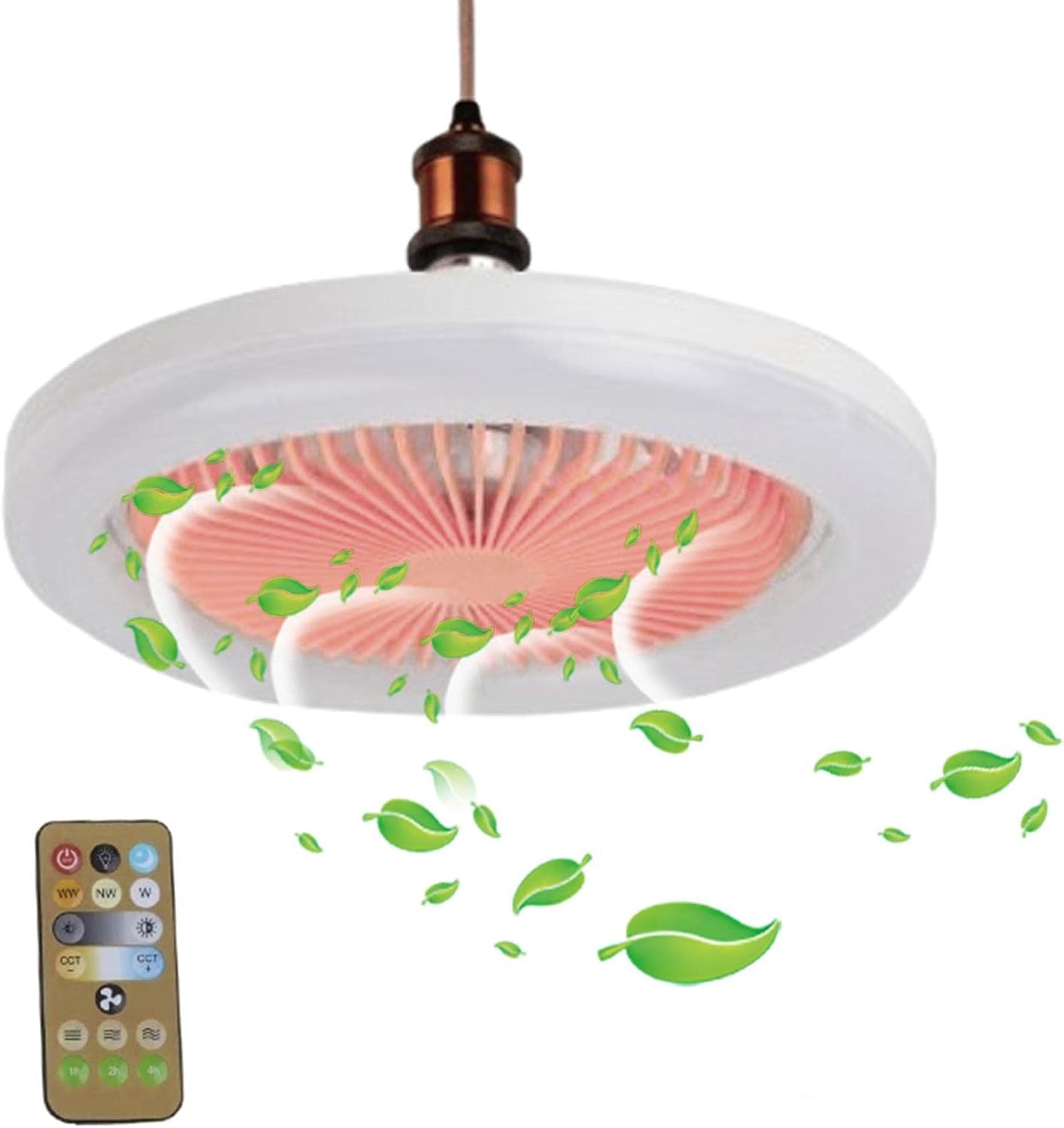 Socket Fan Light, Socket Fan Ceiling Fan with Light, Screw in Ceiling