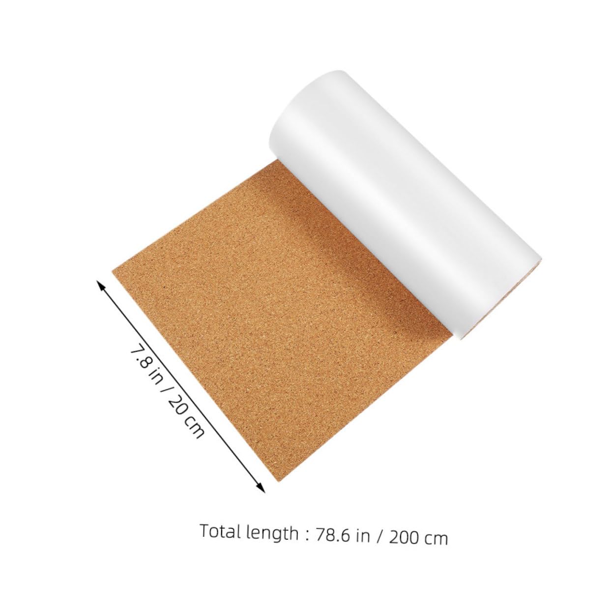 VILLCASE Self Adhesive Cork Roll Thick Peel and Stick Cork Board for Wall Decoration DIY Crafts and Liner Easy Installation with Adhesive Backing