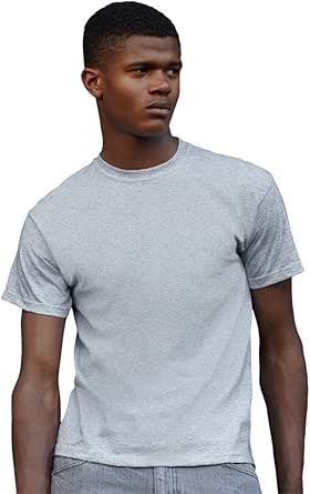 Amazon.com: Fruit of the Loom mens 4.7 oz. 100% Sofspun Cotton Jersey ...