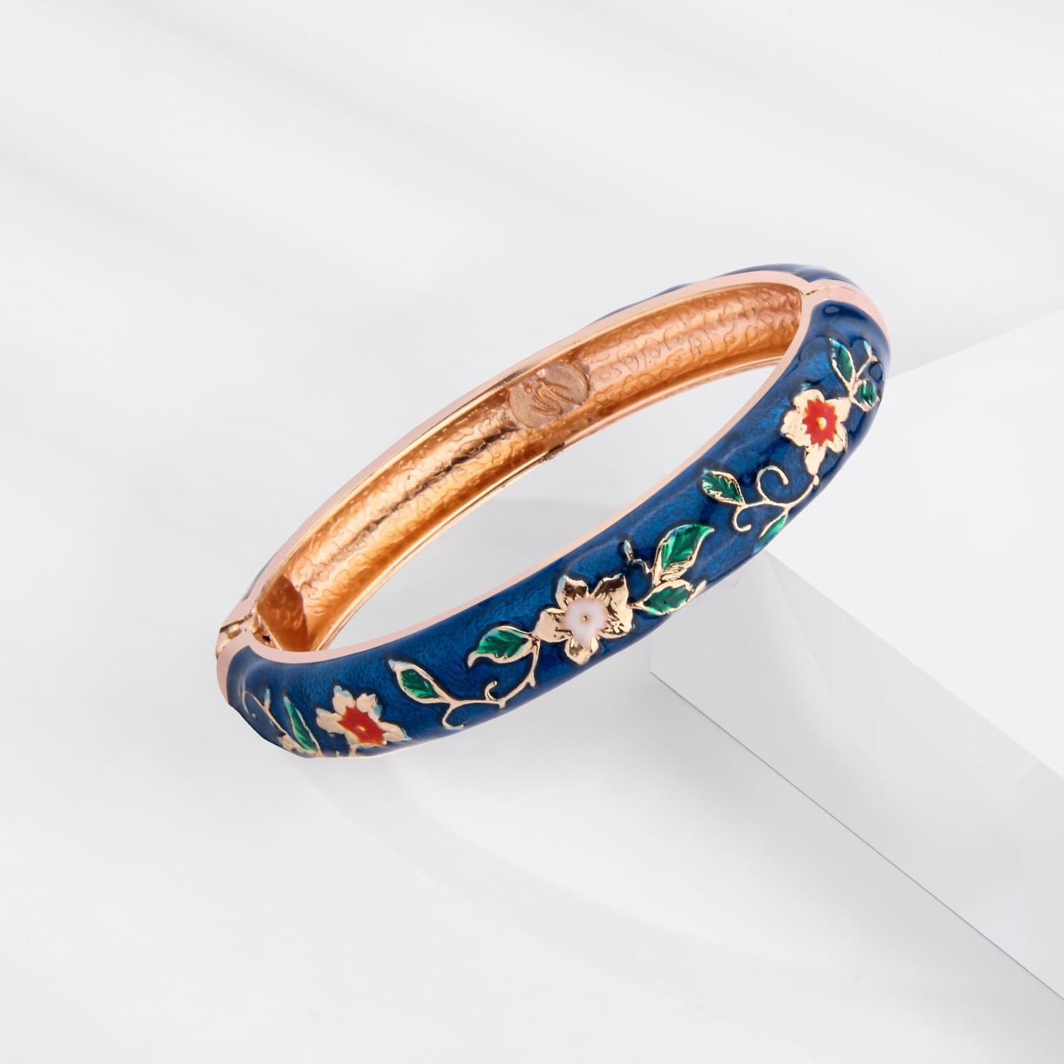 UJOY Cloisonne Bangles Gorgeous National Floral Panda Set Enameled Plated Handcrafted Bracelets Jewelry Gifts 55C43