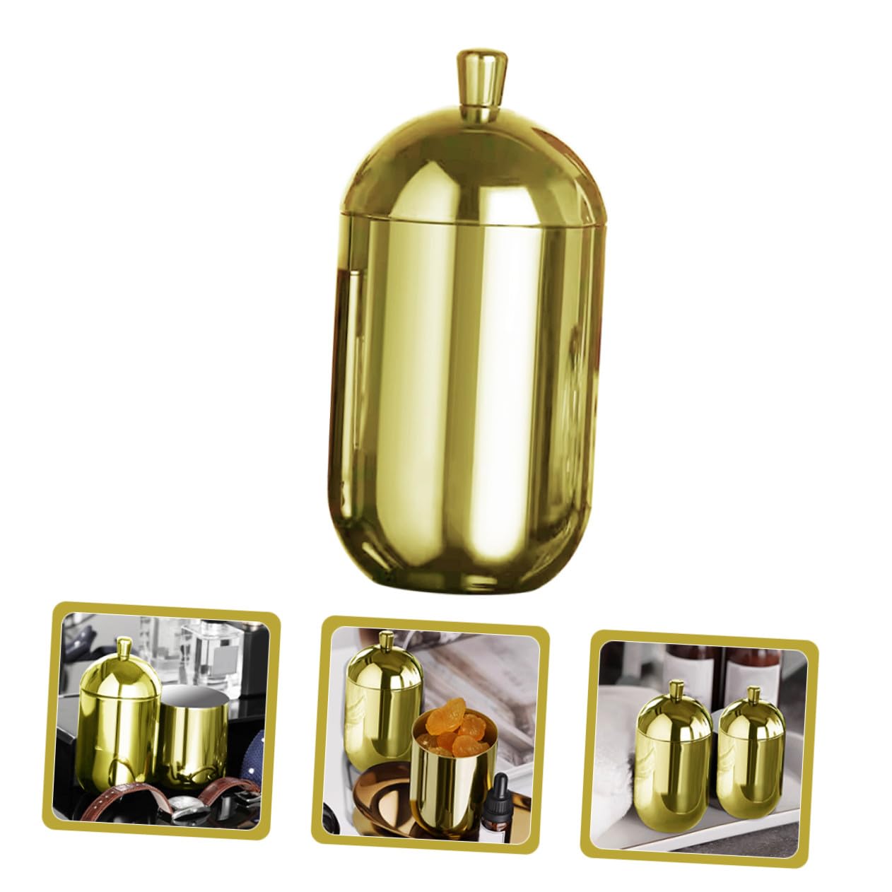 Wiederbefüllbare Diffusorflasche Leer aus Edelstahl in Gold