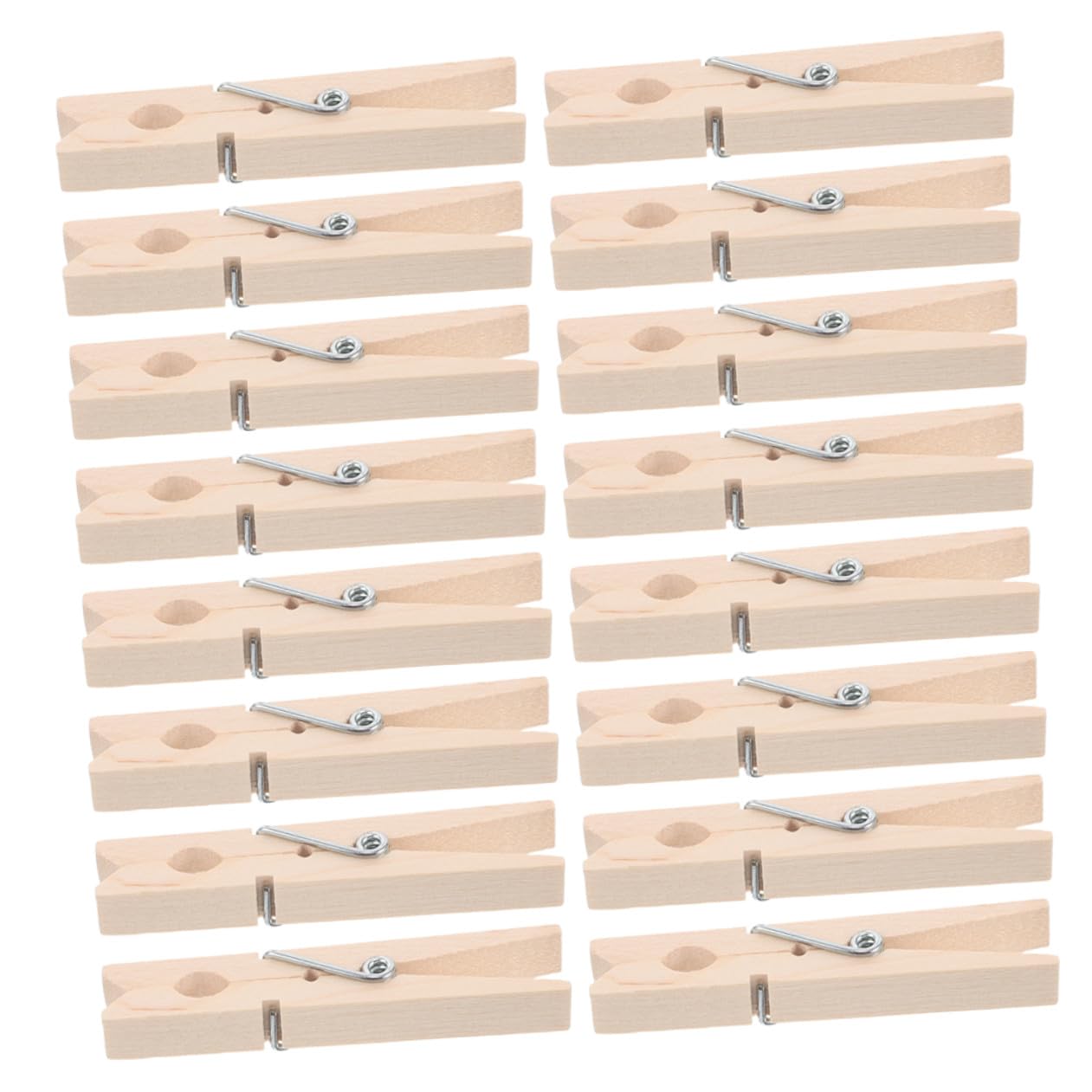 NUOBESTY 150 Mollette in Legno Mini Antivento per Bucato e Accessori Multiuso Clip Porta Calzini Delicate per Stendere Abiti Mollette Portatili 72X10 CM per Viaggi e Uso Quotidiano