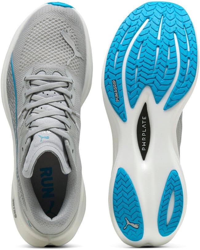 PUMA Mens Deviate Nitro 3 Running Sneakers Shoes - White - Image 3