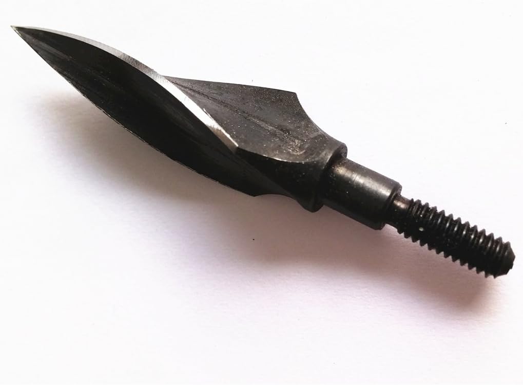Spiral Blade Wrenched Broadheads 150 Grain Traditional Arrowheads for Archery Hunting Arrows and Crossbow Bolts (12 Pack)