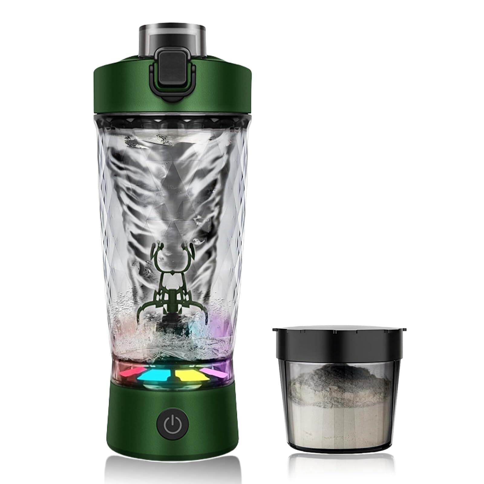 flintronic Elektrischer Eiweiß Shaker, 650ML Elektrischer Protein Shaker, Automatischer Protein Mixer, USB C Wiederaufladbare Eiweiß Mixer, Shaker Cups für Proteinshakes Mahlzeitenersatz- BPA-Frei