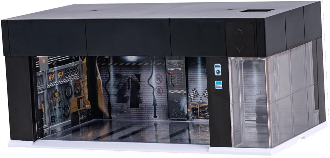 1/64 Scale Car Model Display Case with LED for Action Figures Gifting Layout Black | Toys & Hobbies | Diecast & Toy Vehicles | Cars, Trucks & Vans | Contemporary Manufacture