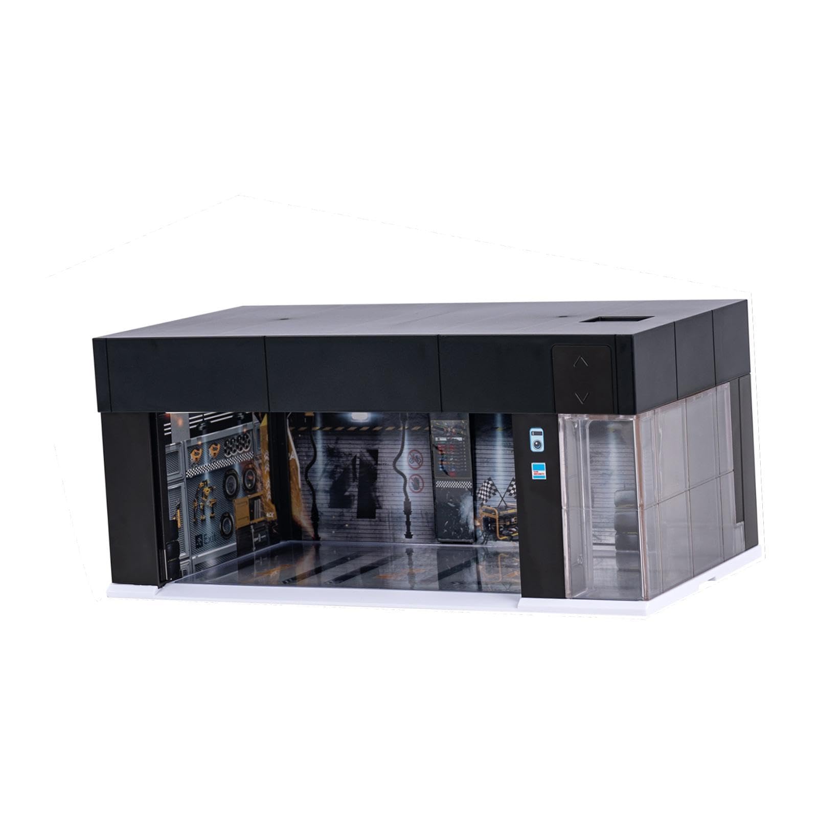 1/64 Scale Car Model Display Case with LED for Action Figures Gifting Layout Black | Toys & Hobbies | Diecast & Toy Vehicles | Cars, Trucks & Vans | Contemporary Manufacture