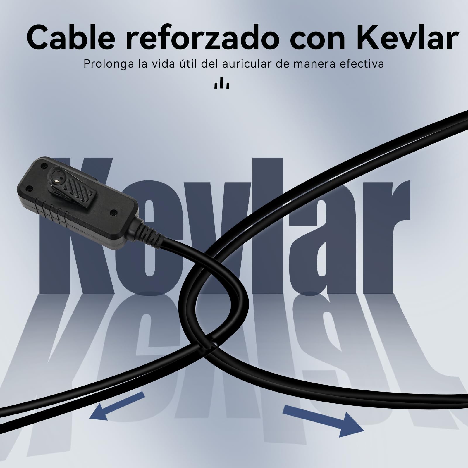 Retevis Cancelación Activa De Ruido Walkie Talkie Auricular, Auriculares con Chip De Reducción de Ruido,Pinganillo Walkie Talkie Compatibles con eSynic RT24 RT27 Radio Auricular(2 Piezas)