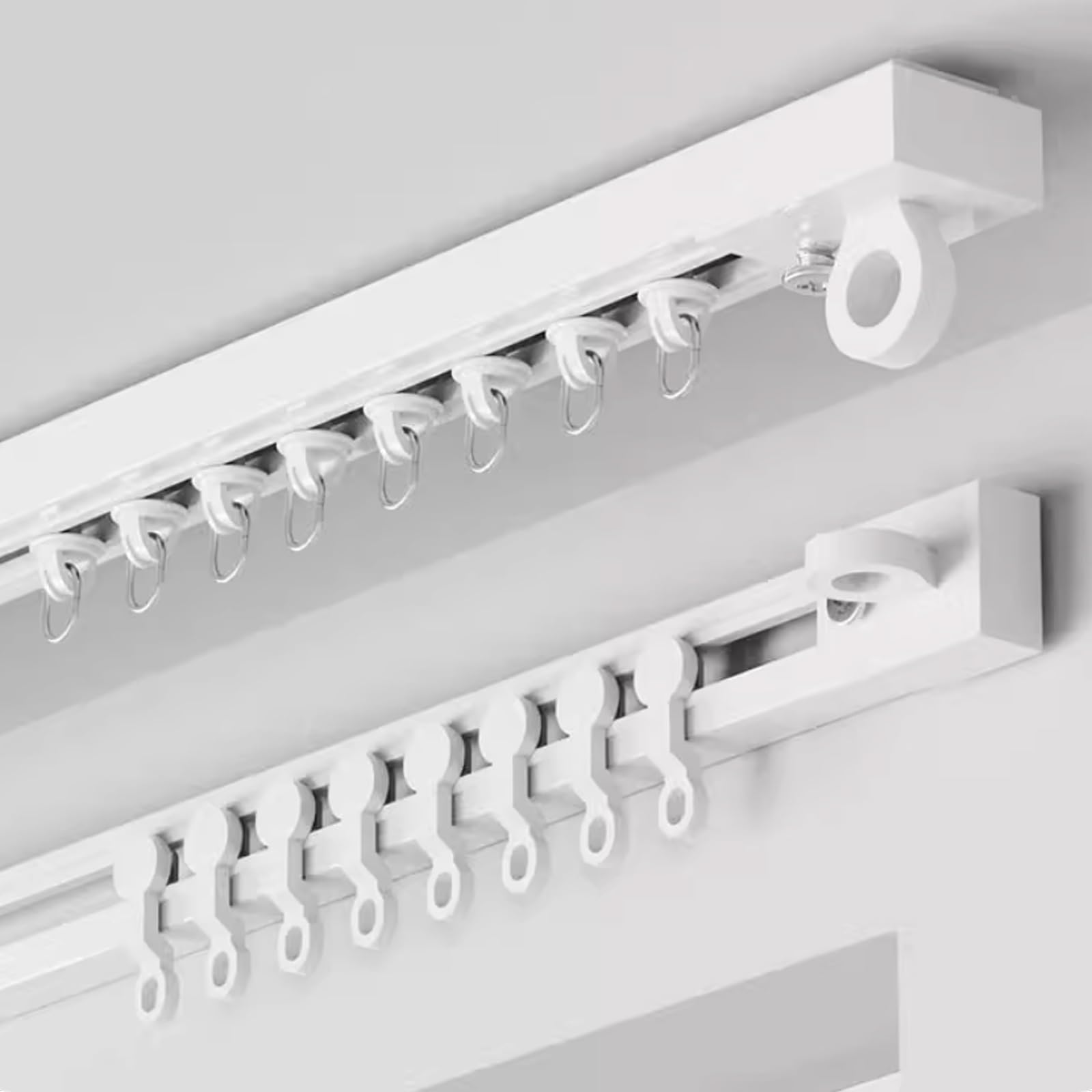 Tringle à rideau adhésive – Tringle de plafond sans perçage pour séparateur de pièce, rideaux de porte autocollants, facile à installer, 280 cm – Parfait pour la maison et le bureau