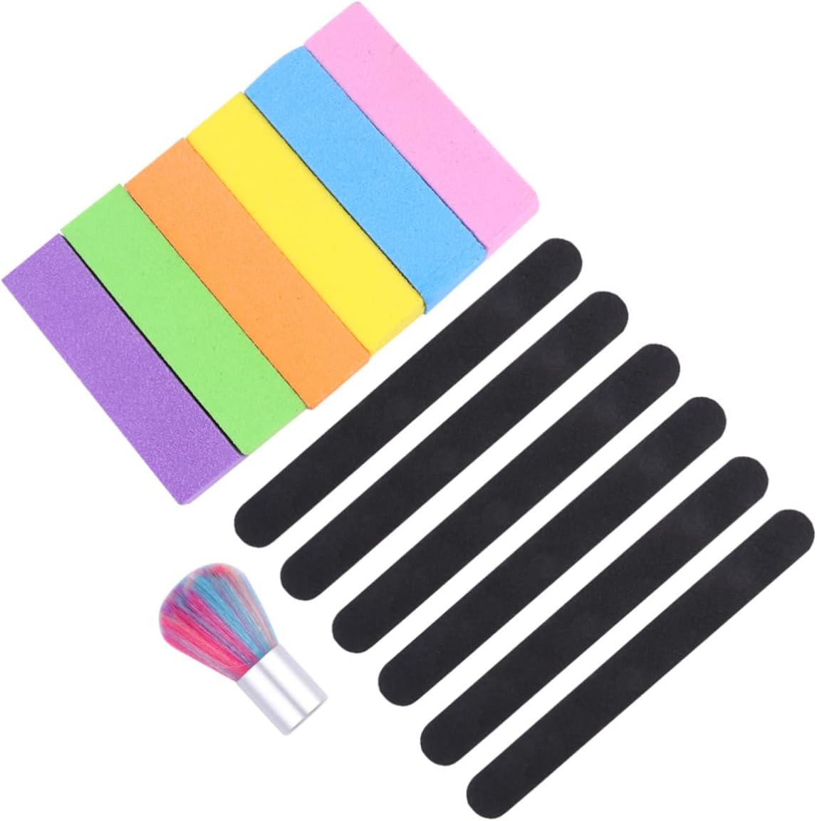 Beaupretty Nail Art Tool Kit 13-delige Nagelvijlen Schuurkap Buffer Nagelboorblok Voor Vingernagels Teennagels Manicure En Pedicure Zwart