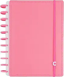Caderno Inteligente, All Pink, Grande G+, 215 X 280mm, 140 folhas, Caderno Inteligente
