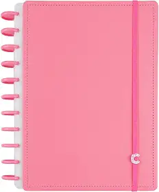 Caderno Inteligente, All Pink, Grande G+, 215 X 280mm, 140 folhas, Caderno Inteligente
