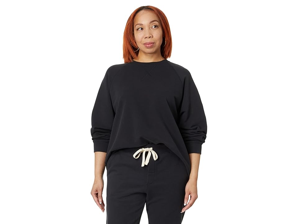 LABEL Go-To Big Crew (Black) Women's Sweatshirt INTERNATIONAL SHIPPING