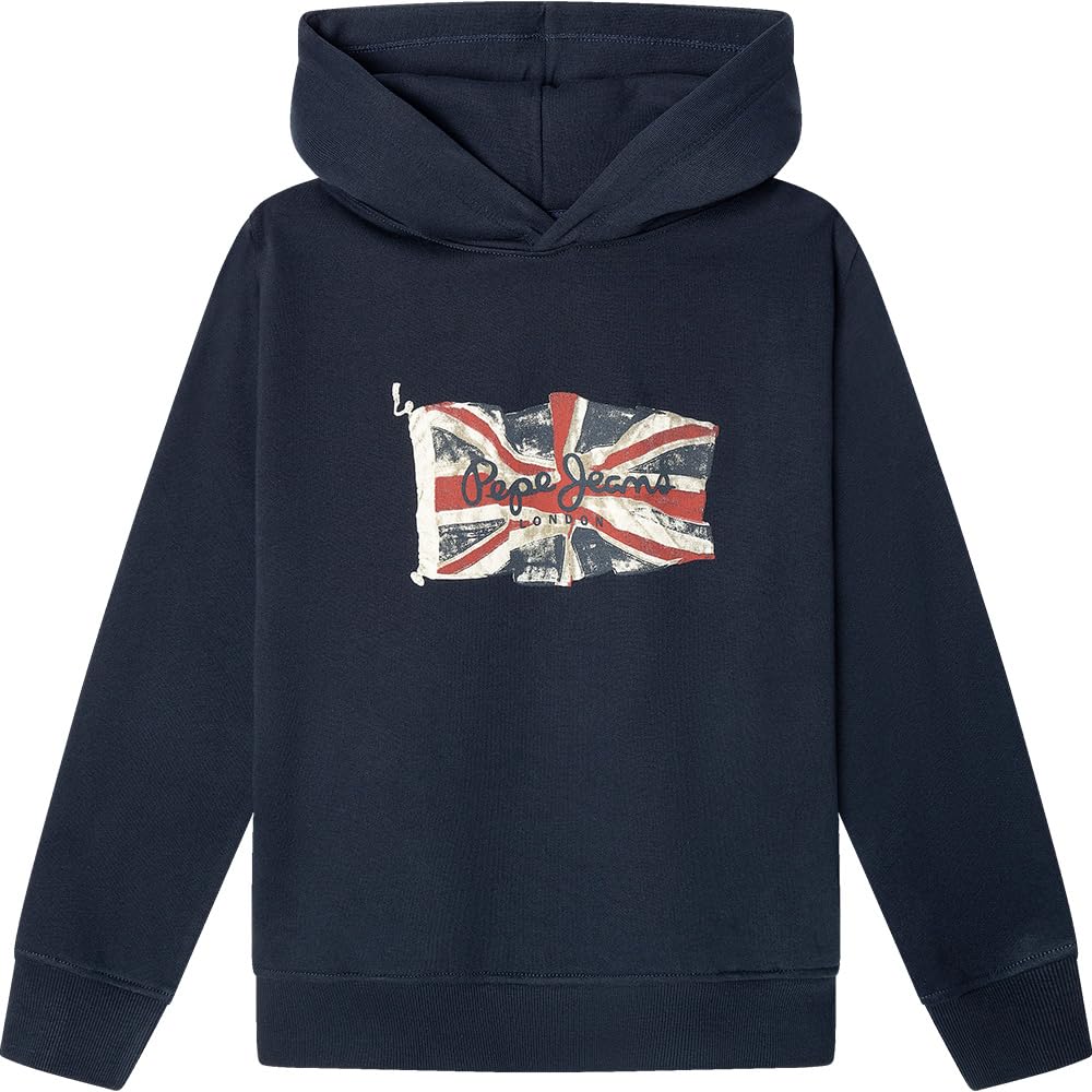 Pepe Jeans Felpa con Cappuccio Union Jack 12 Years