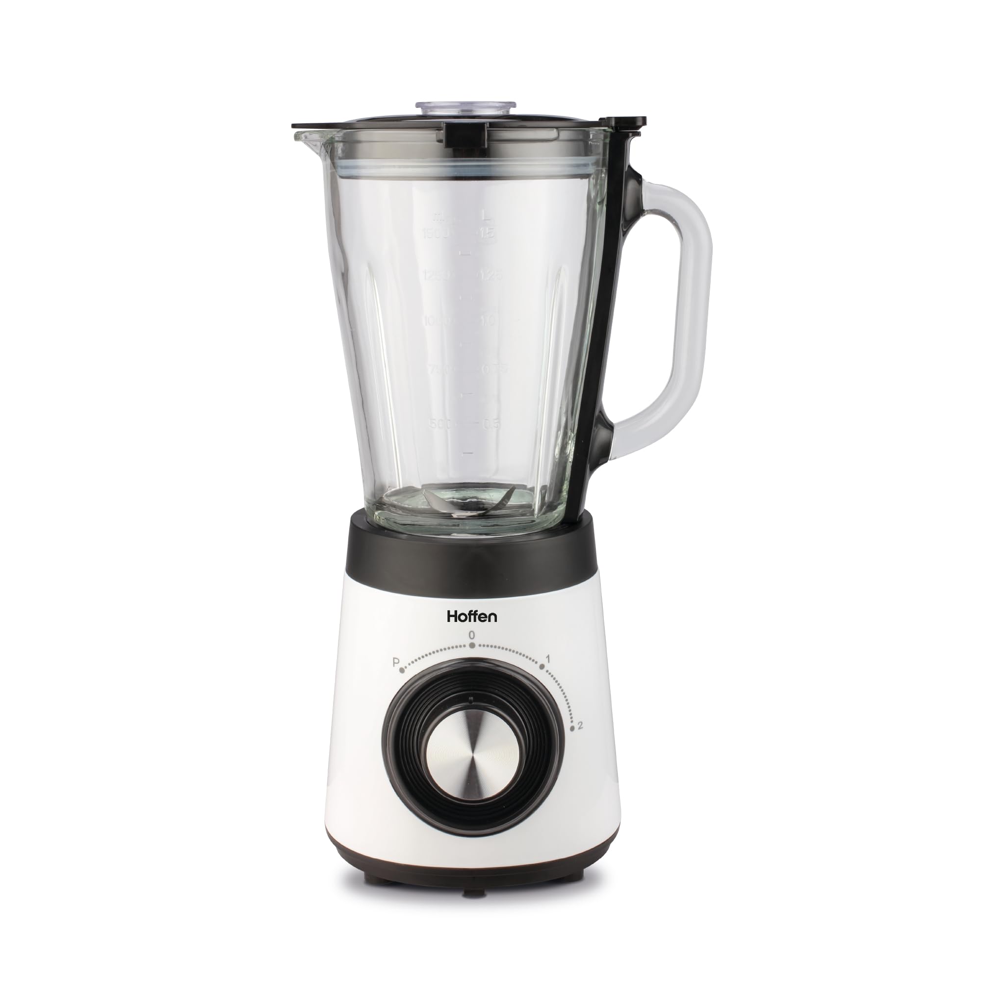 Hoffen Batidora de Vaso de Cristal 1,5 L, 500 W