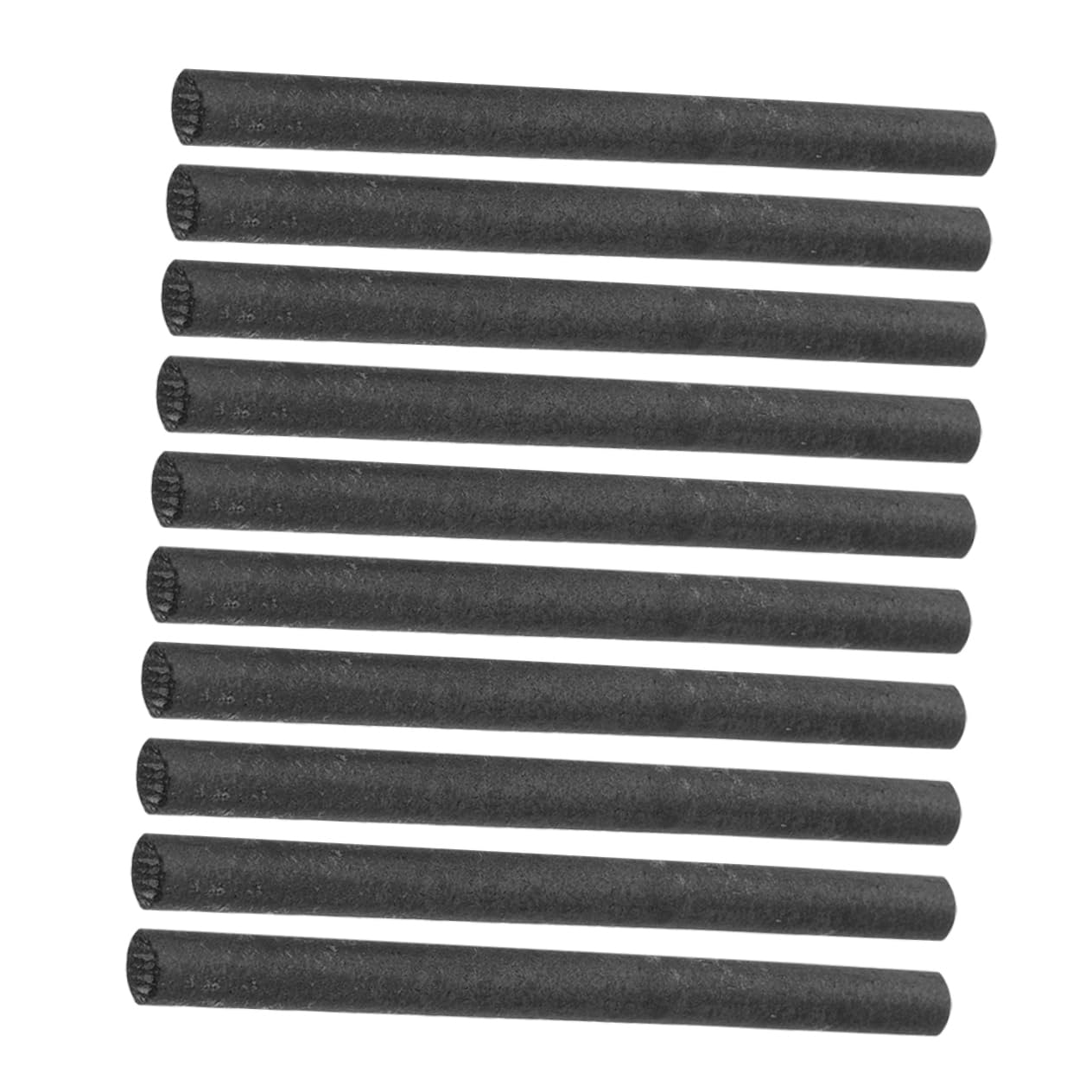 DOITOOL 10pcs Graphite Rod Stirring Rod for Casting Stir Stick for Casting Graphite Stirring Stick Carbon Graphite Dowsing Rods Cylinder Tube Bar Black re-usable