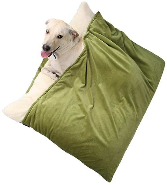 Cama Perro con Manta, Cama Ortopédica Perro/Gato con Capucha Manta, Lavable
