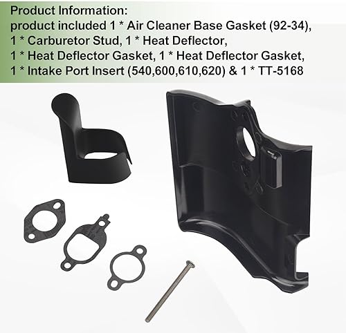 Miniatura 3 de LIZEWEI Kit de deflector de calor 20 265 09-S para KohlerCub Cadet SV470-SV620, SV540, LTX 1040 motor de cortacésped reemplaza 20 265 01-S, 20 265