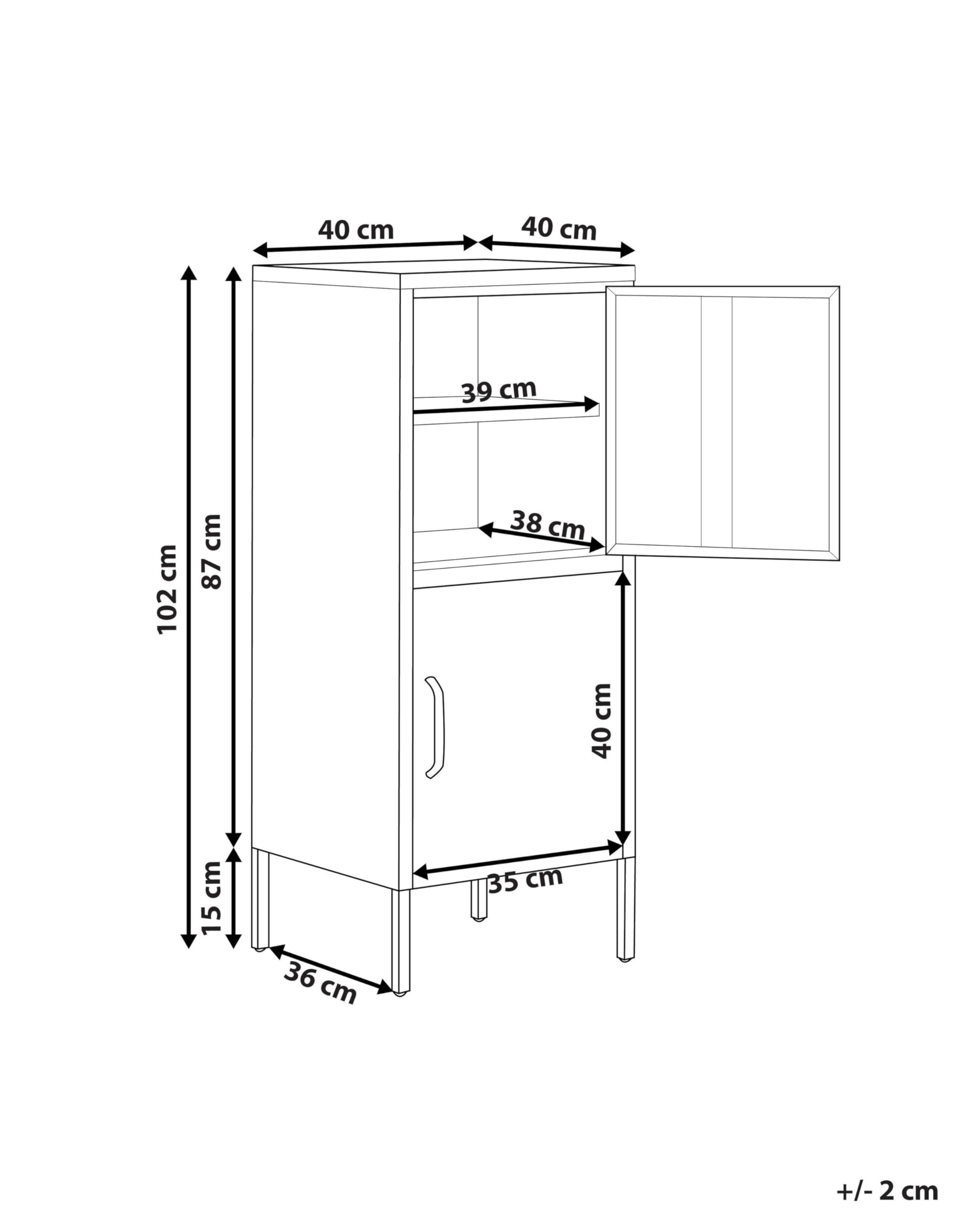 Aktenschrank mit 2 Türen 4 Ablagefächern Stahl Hellbeige Industrie Stil Huron