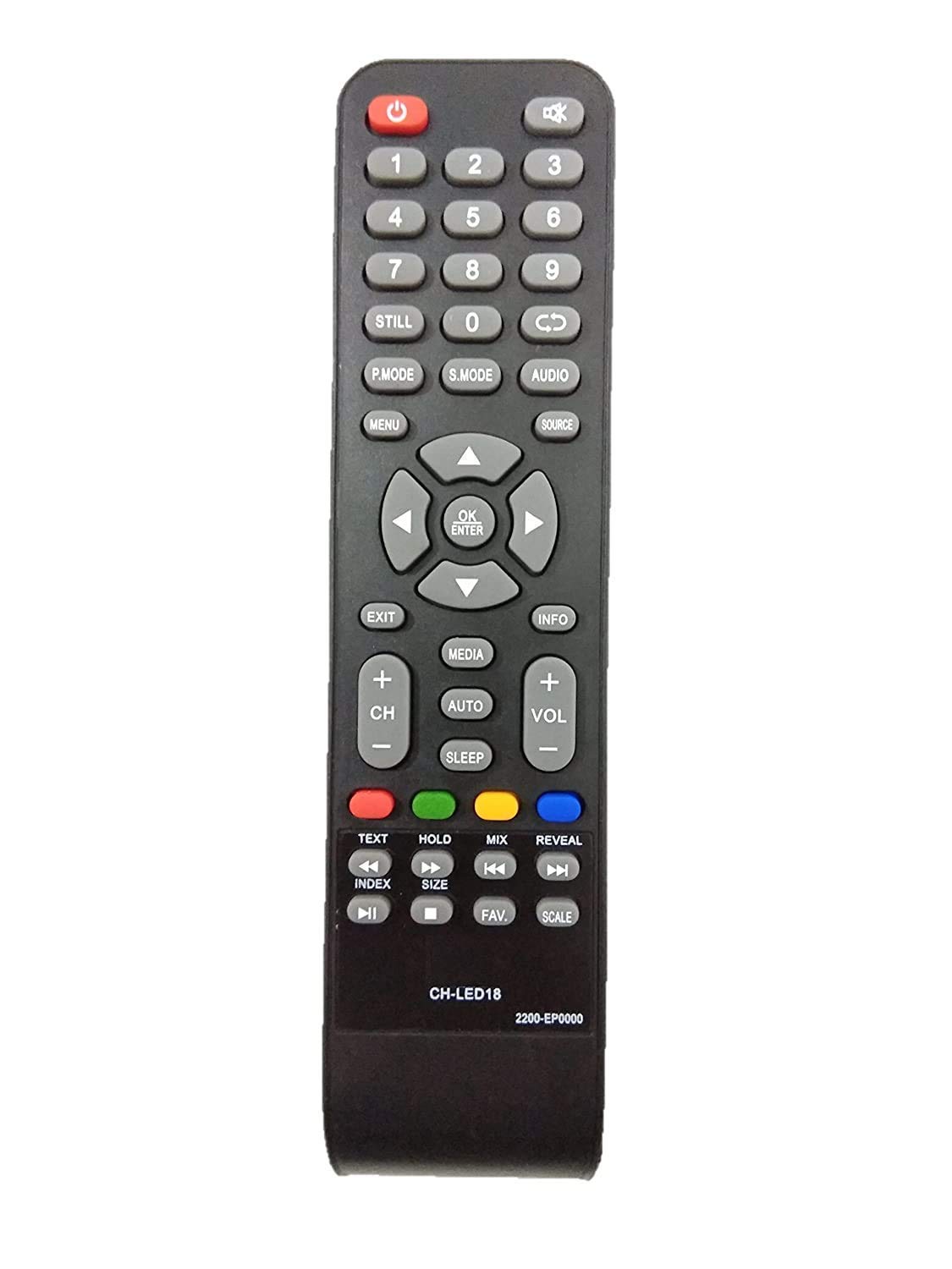 SHIELDGUARD® LED/LCD TV Remote No. TK118, Compatible for Takai LED/LCD TV (Black) (B087B6H66S) Amazon Price History, Amazon Price Tracker