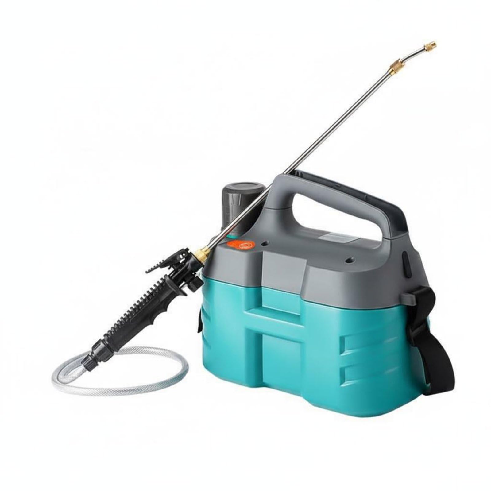 Gralara Spruzzatore Elettrico Tracolla Larga Pompa Irroratrice a Batteria Involucro Impermeabile Nebulizzatore da Giardino a Spalla per Giardinieri, Serra, 5L, Asta Acciaio Inox