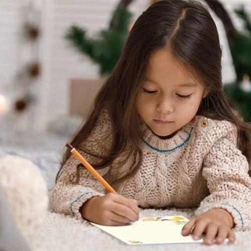 Miniatura 7 de 72 piezas de papel de escritura y sobres de gato, juego de papelería de 8.3 x 5.6 pulgadas, 48 hojas forradas y 24 sobres, diseño de gatito para