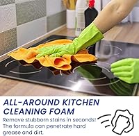 Vista 4 de KCRPM Spray de espuma contra salpicaduras, limpiador de horno de espuma contra salpicaduras, limpiador multiusos, limpiador de burbujas para horno