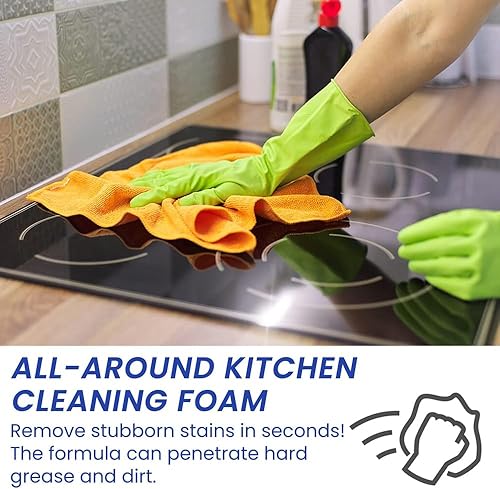 Miniatura 4 de KCRPM Spray de espuma contra salpicaduras, limpiador de horno de espuma contra salpicaduras, limpiador multiusos, limpiador de burbujas para horno