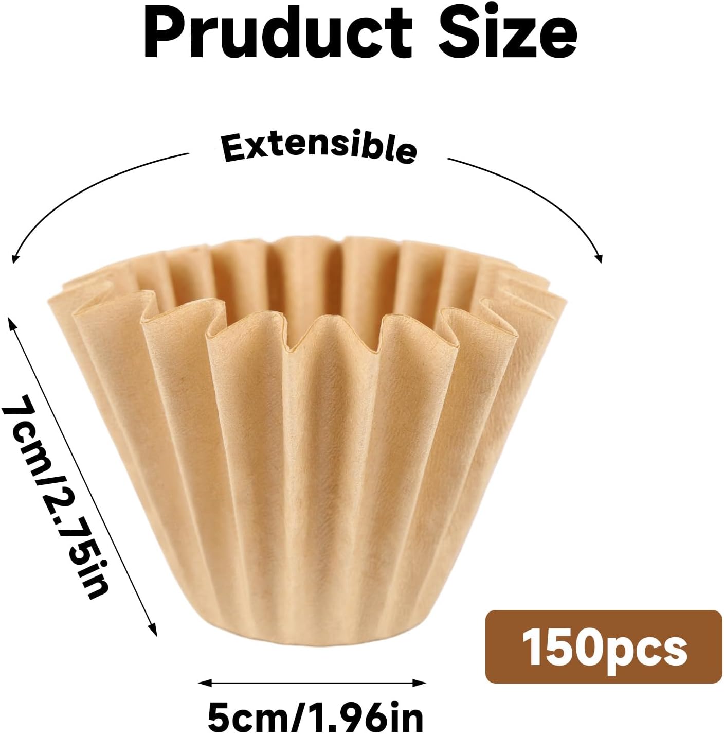 200 Count 5 Cup Coffee Maker Filters Compatible with Mr Coffee