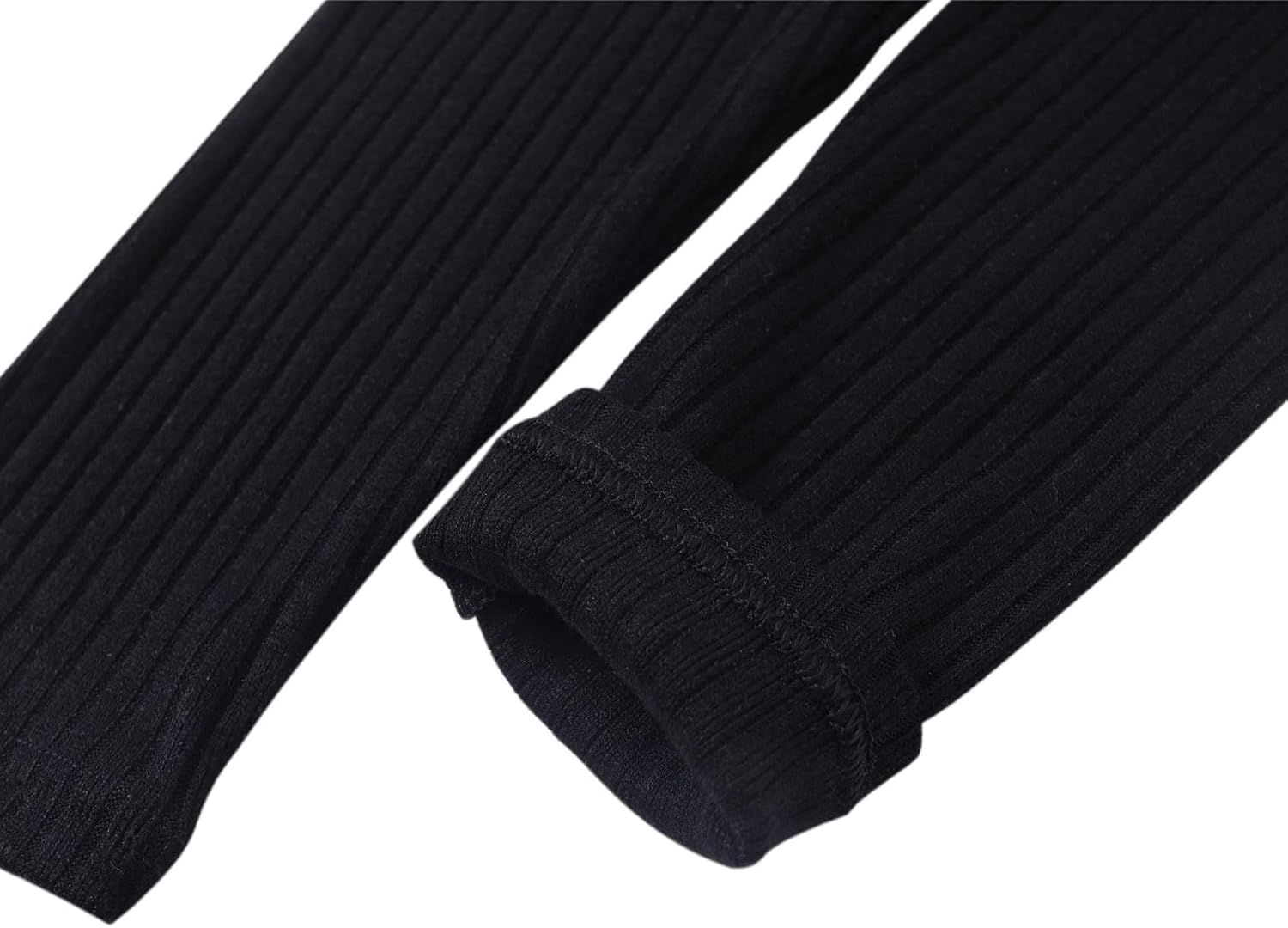 Toddler Little Girls Full Length Jersey Leggings Kids Stretchy Warm Footless Tights Pants 24Months-9Years - Image 5