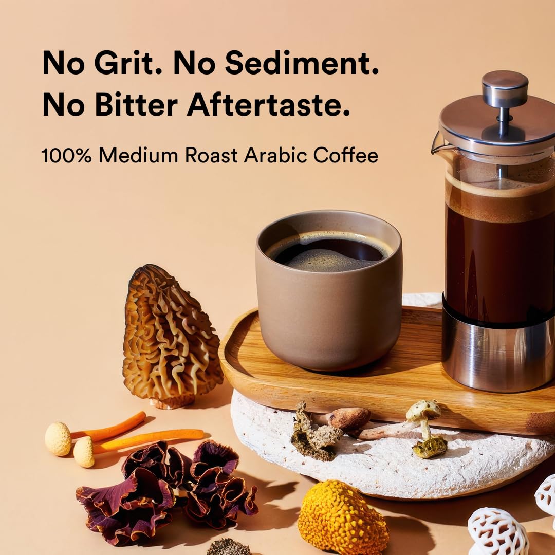 ActivatedYou Morning Lift Mushroom Infused Coffee - Certified Organic, Plant Based Mushroom Coffee Instant Blend Made with Lion's Mane & Cordyceps to Support Digestion, Energy & Focus (1 Pack)