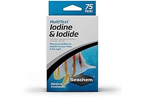 Seachem MultiTest Iodine and Iodide Test Kit: Accurately Measure Iodine Levels for Human Health