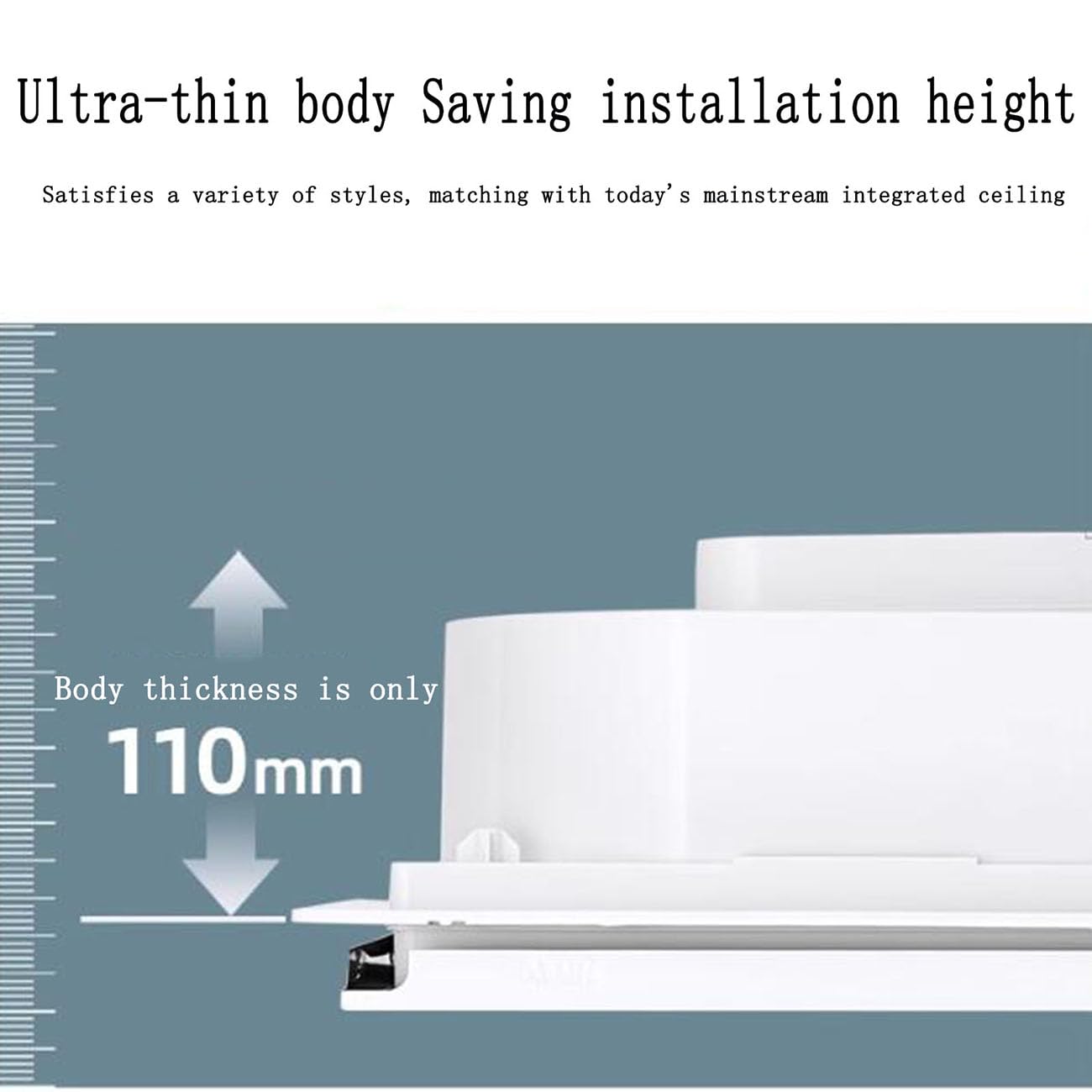 ICEMOB Ventilador Extractor De Aire 300 * 300Mm,Extractor Cocina 210 M³/H,Extractor De Aire Silencioso Techo,Ventilador Extractor para Baño, Inodoro, Trastero, Bodega