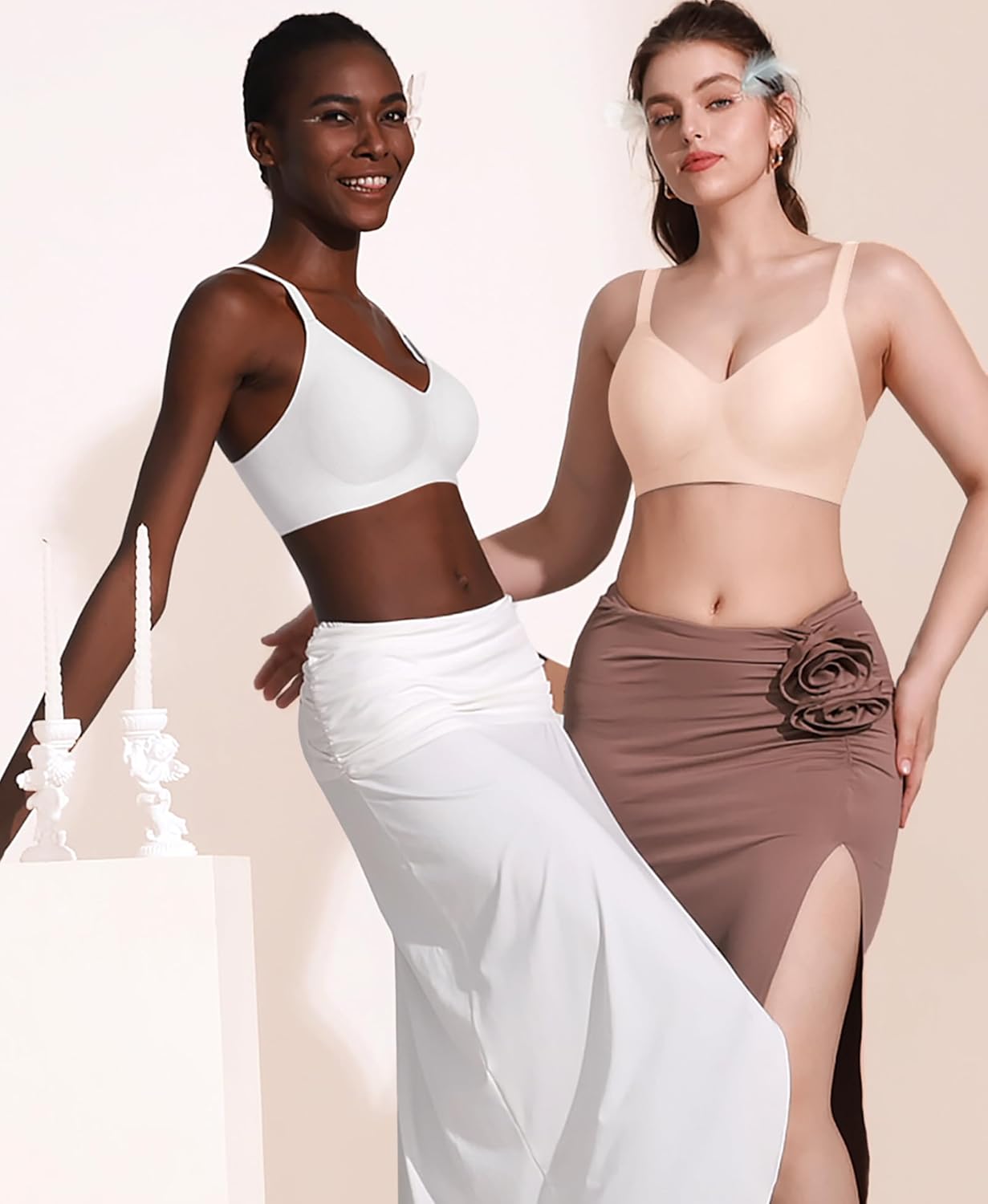 Ganado Bras for Women No Underwire Wireless Comfortable Push Up Bra Padded Full Coverage Everyday Bras - Image 5