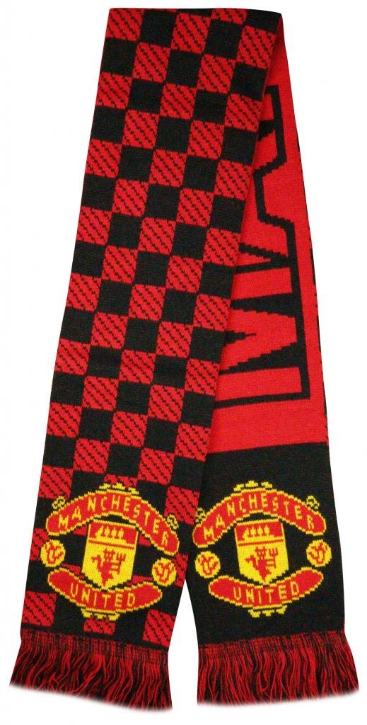 Manchester United Soccer Super Fans Jacquard Scarf - Multicolour