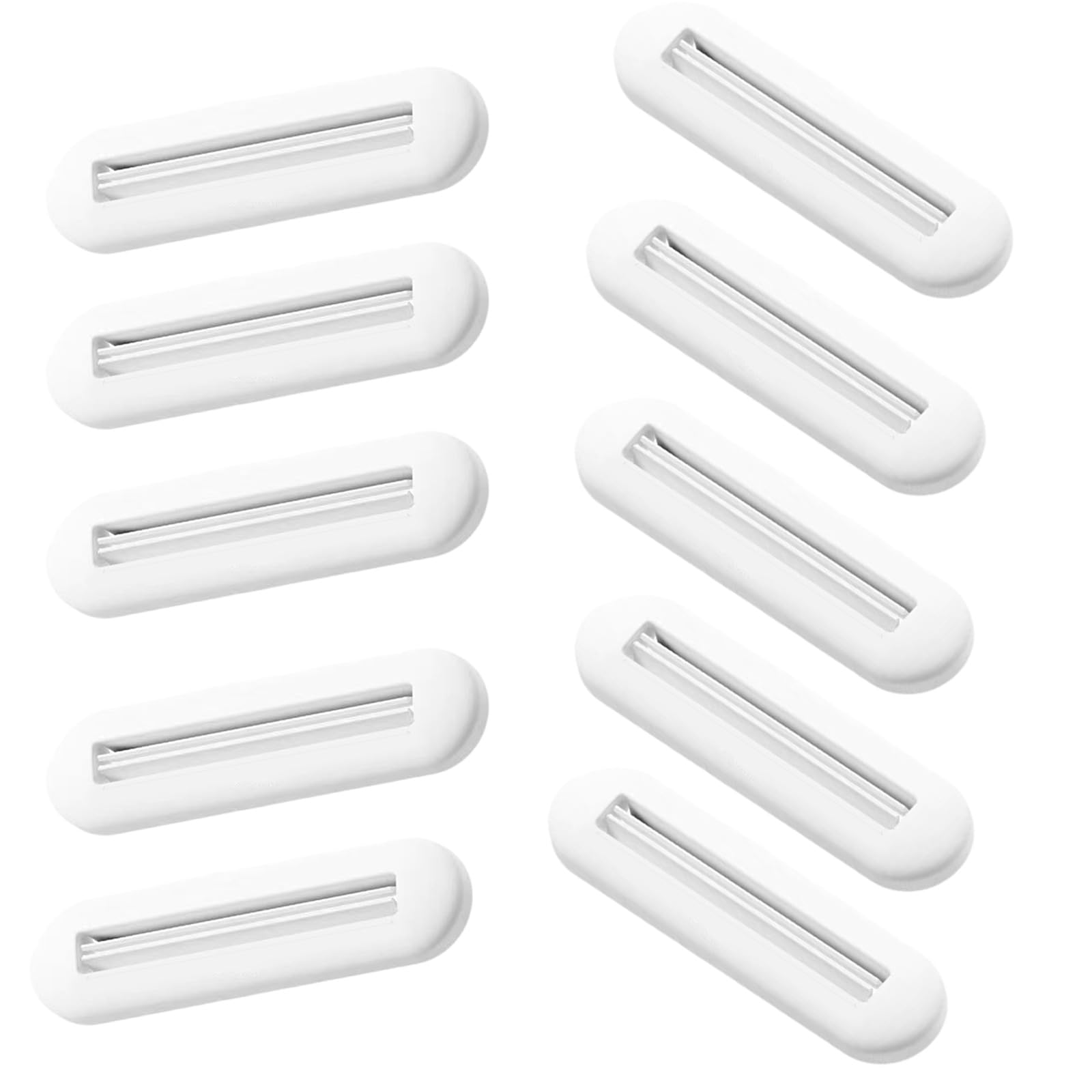 10pcs Toothpaste Tube Squeezer Dispenser Face Cleanser Cosmetic Paint Hand Cream Clip Holder for Bathroom Toothpaste Press