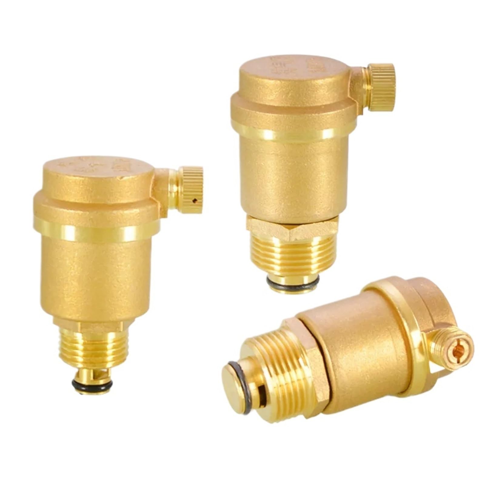 Trgyjgkf Men's One Color Brass 1/2" 3/4" 1" Bspt Automatic Air Vent Bleeder Bottle Valve Thread For Solar Water Heater Pressure Relief Value Tools(3I4 (Dn20))