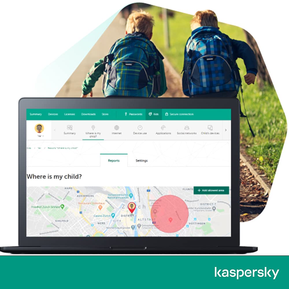 Kaspersky Safe Kids | 1 Benutzerkonto | Jährliches Abo | PC/Mac/Android/iOS | Aktivierungscode per Email