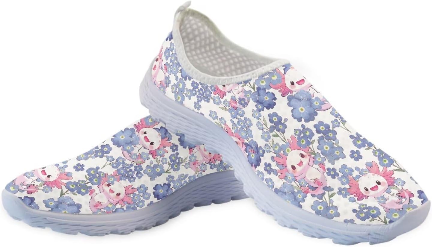 KEIAHUAN Trendy Running Shoes for Women Sneakers, Casual Lightweight Training Shoes Non-Slip Athletic Tennis Shoes
