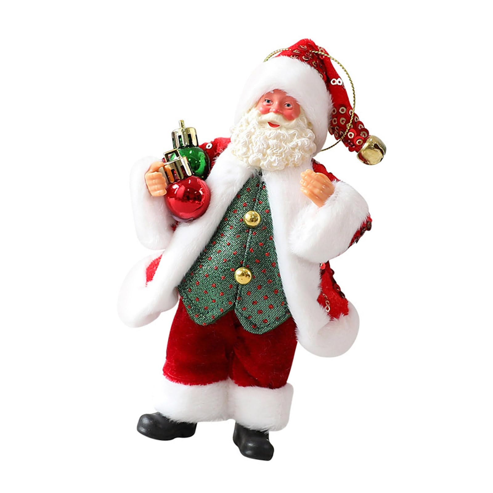 Msioytog Holiday Decorative Resin Figurine Santa Decoration Safe Desktop Ornament Stylish Table Centerpieces Christmas Santa Desk Decoration Holiday Storage Resin Figurines