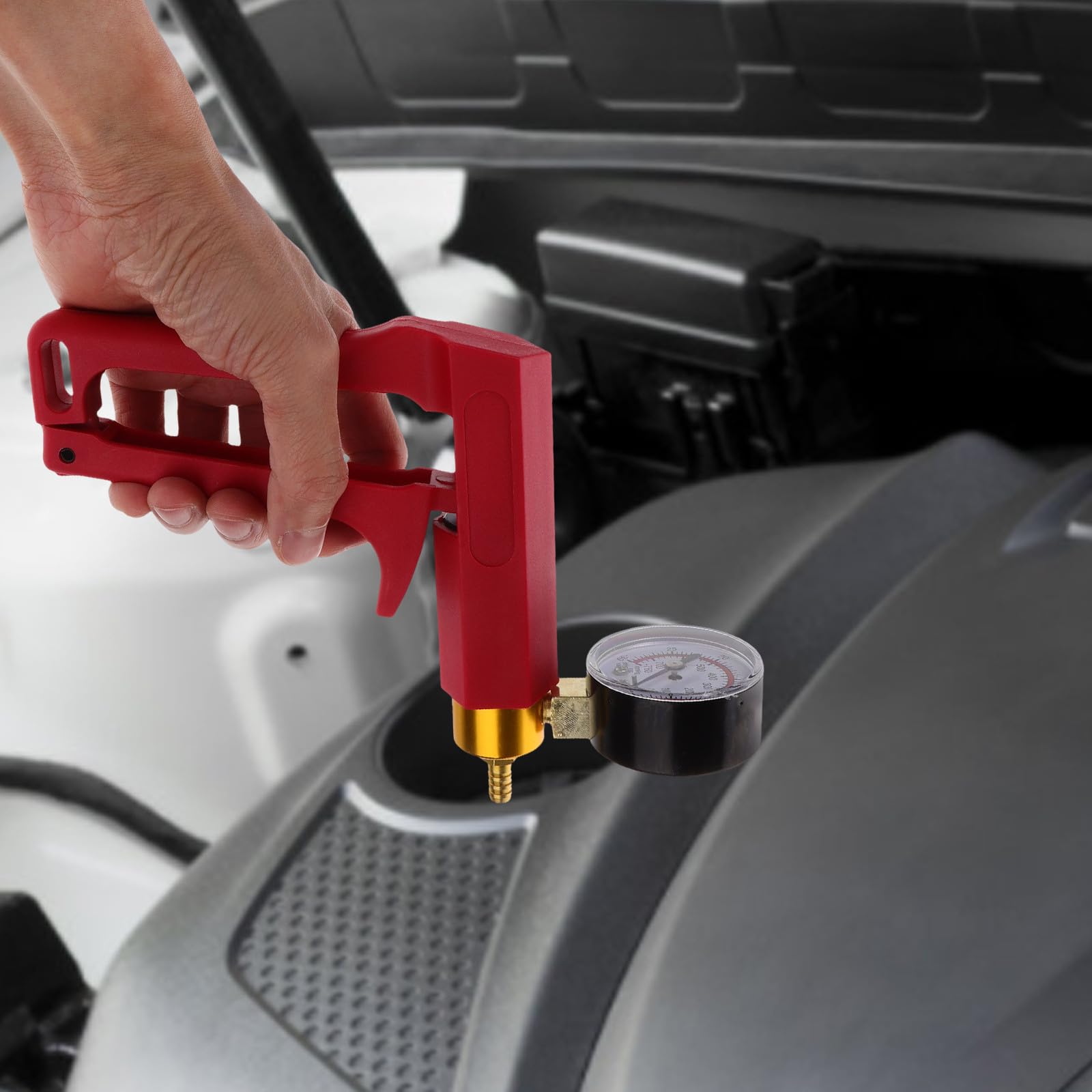 Healeved Handvakuumpumpen Satz Bremsflüssigkeitsentlüftungswerkzeug mit Vakuumsaugfunktion Kunststoffgriff für Kfz Bremsenentlüftung Sommer Automobilwerkzeug