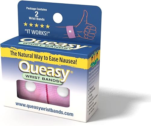 Three Lollies Queasy - Pulseras antináuseas Alivio de náuseas y vómitos de náuseas matutinas, mareos por movimiento, migraña clínicamente probado