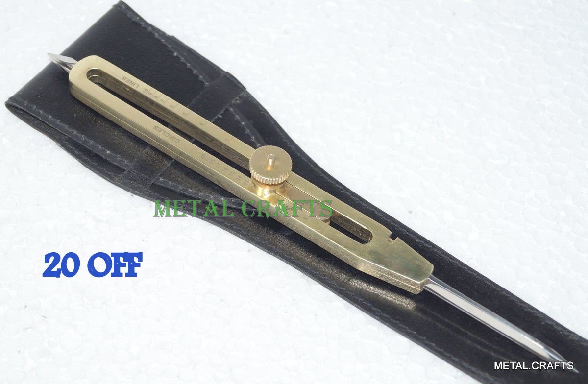 AAYAT NAUTICAL Brass Divider Proportional Engineer Drafting Tool 9" Steel