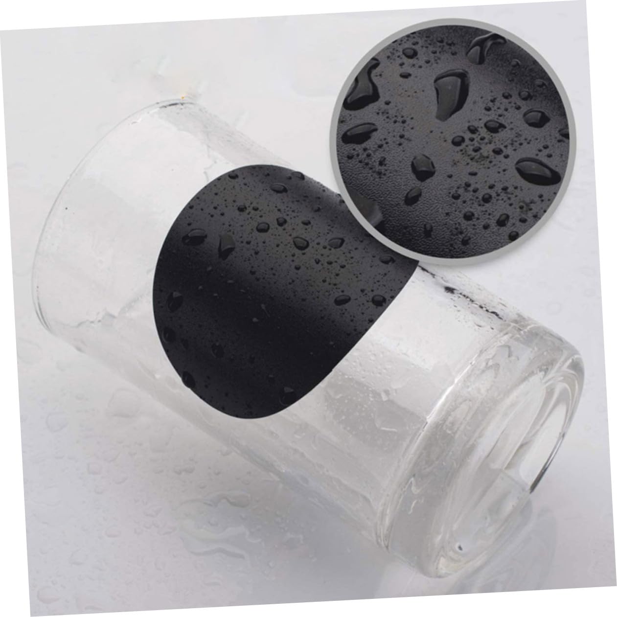 Angoily 6 Rollen Wasserfeste PVC Klebeetiketten für Gewürzgläser und Flaschen Selbstklebende Kreidetafelschilder Abwischbare Aufkleber für Küchenbehälter und Vorratsorganisation