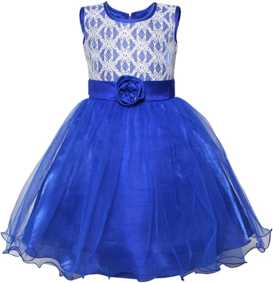 Saba Garments Girls' Knee-Length Frock Dress